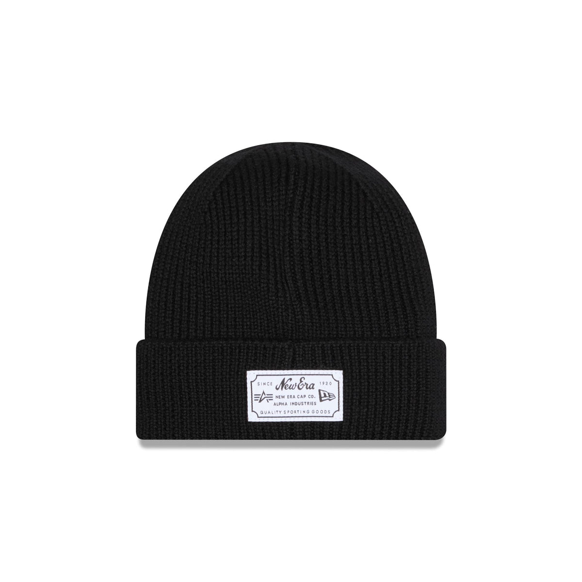 Alpha Industries x Atlanta Braves Black Cuff Knit Hat