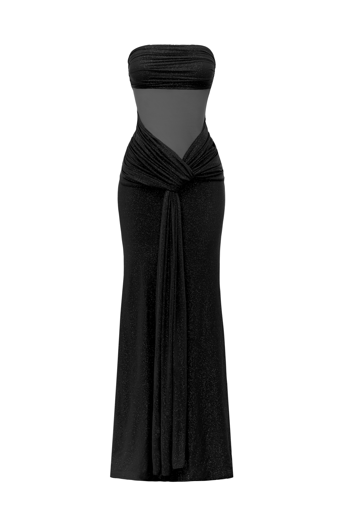Paula Maxi Dress - Black Sparkle