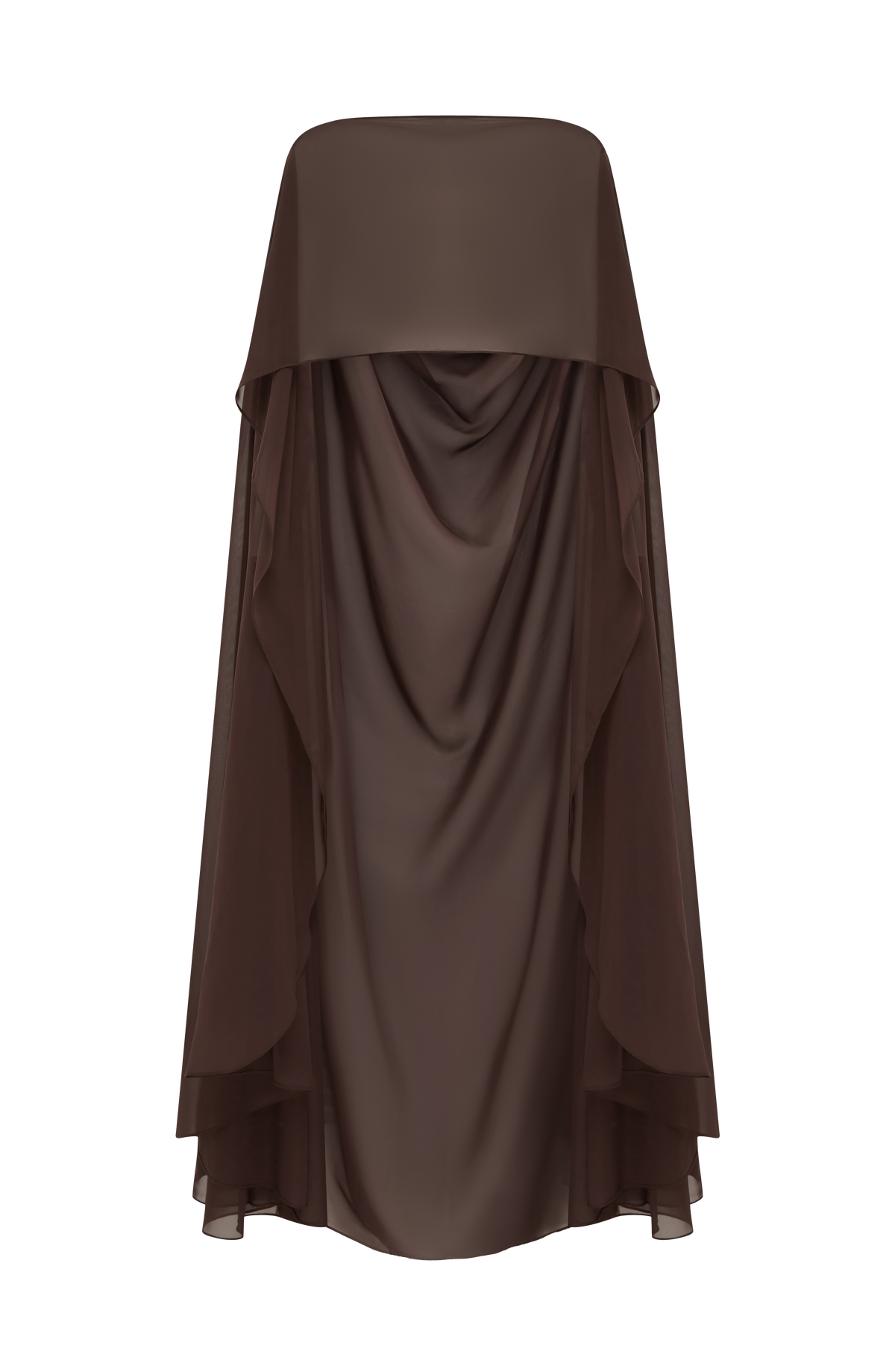 Romy Cape - Plum Brown