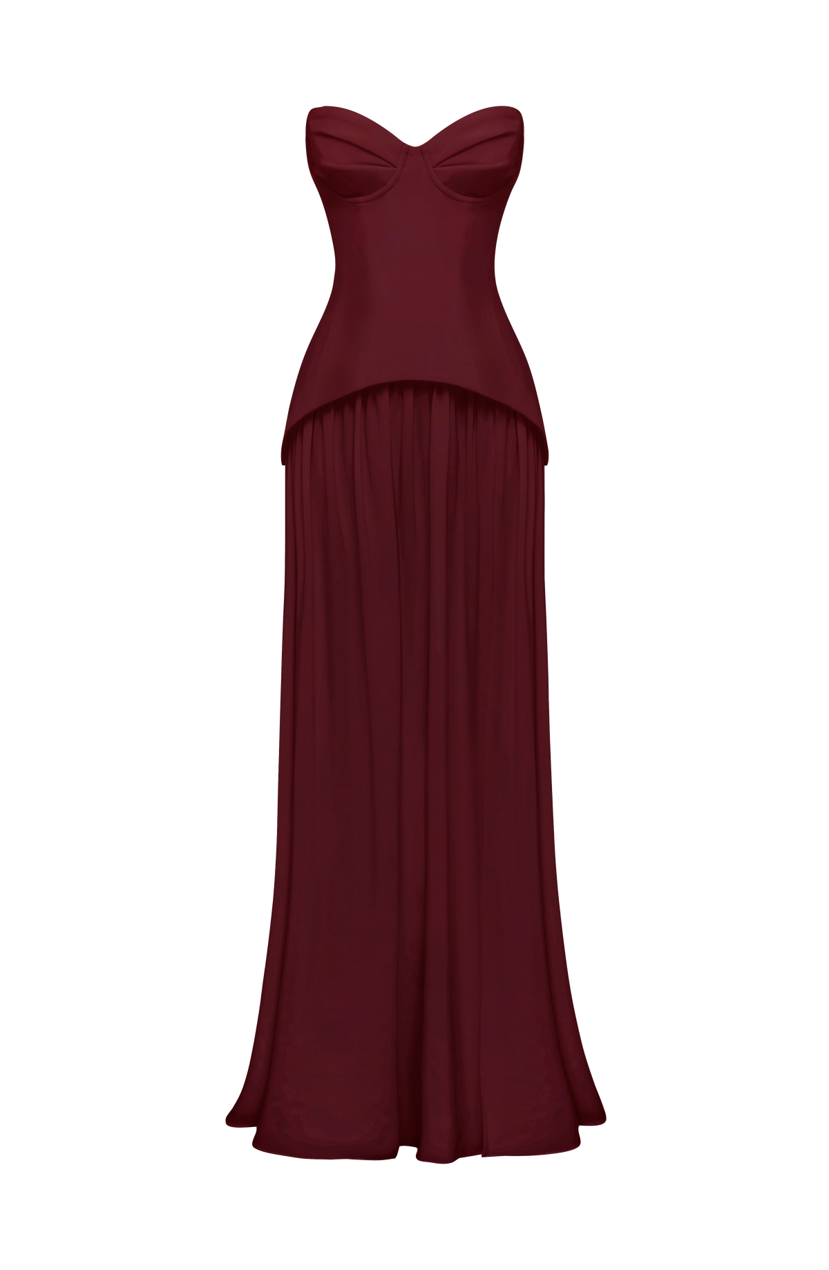 Vietta Maxi Dress - Cherry Lacquer