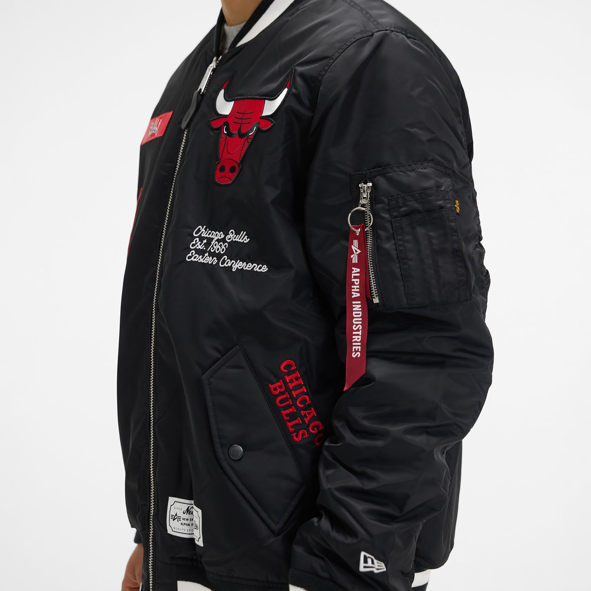 Alpha Industries x New York Knicks Blue MA-1 Bomber Jacket