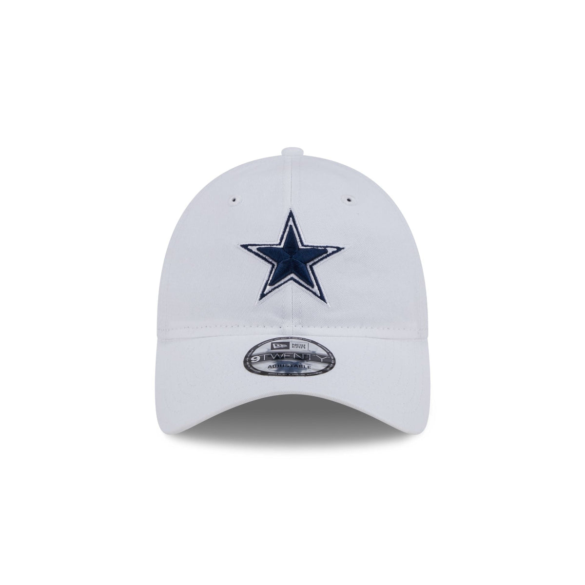 Dallas Cowboys White 9TWENTY Adjustable Hat