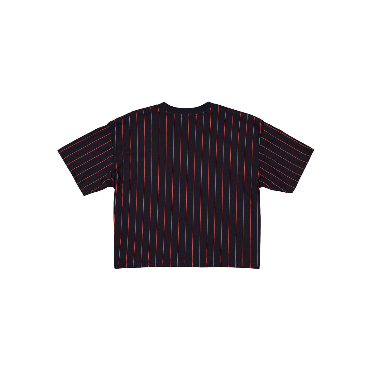 Boston Red Sox Throwback Women's Cropped Pinstripe T-Shirt