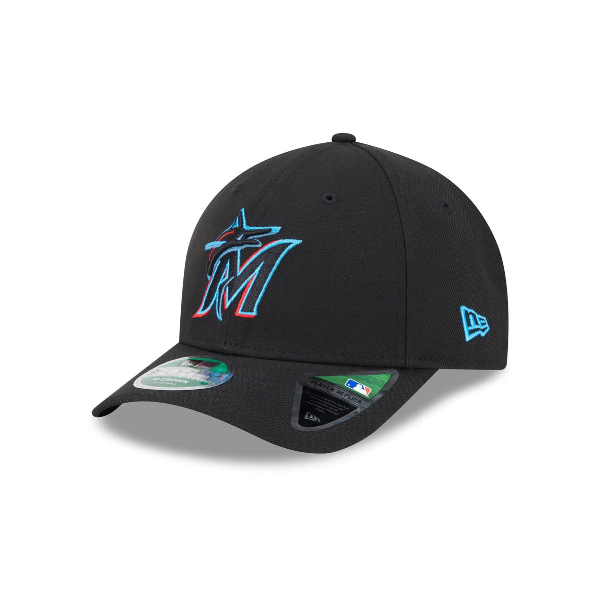 Miami Marlins Game Authentic Collection 9FORTY M-Crown Snapback Hat