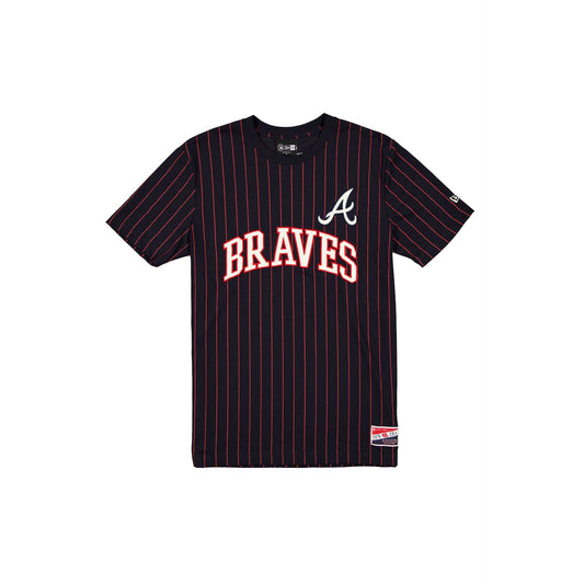 Atlanta Braves Throwback Retro Pinstripe T-Shirt