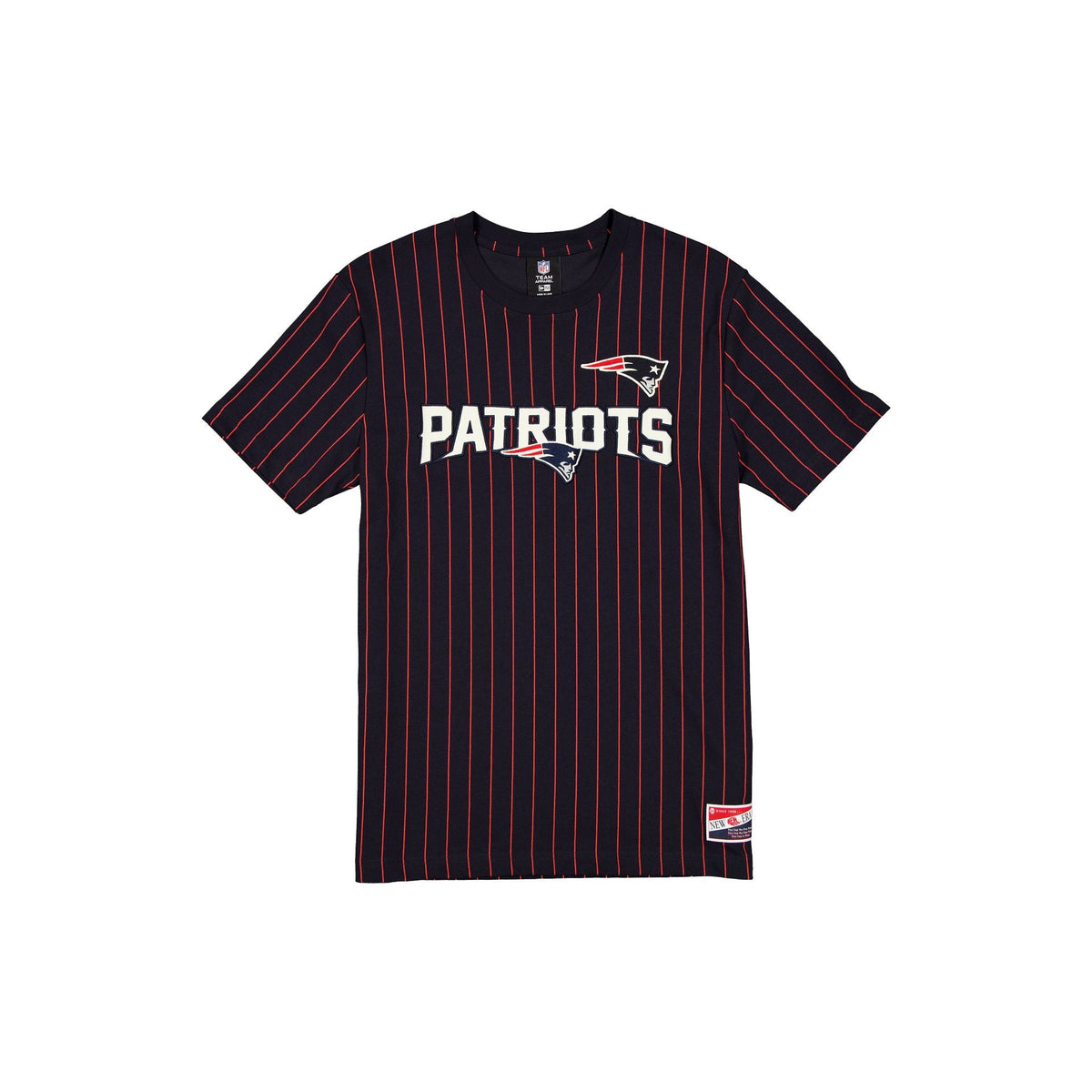 New England Patriots Throwback Retro Pinstripe T-Shirt