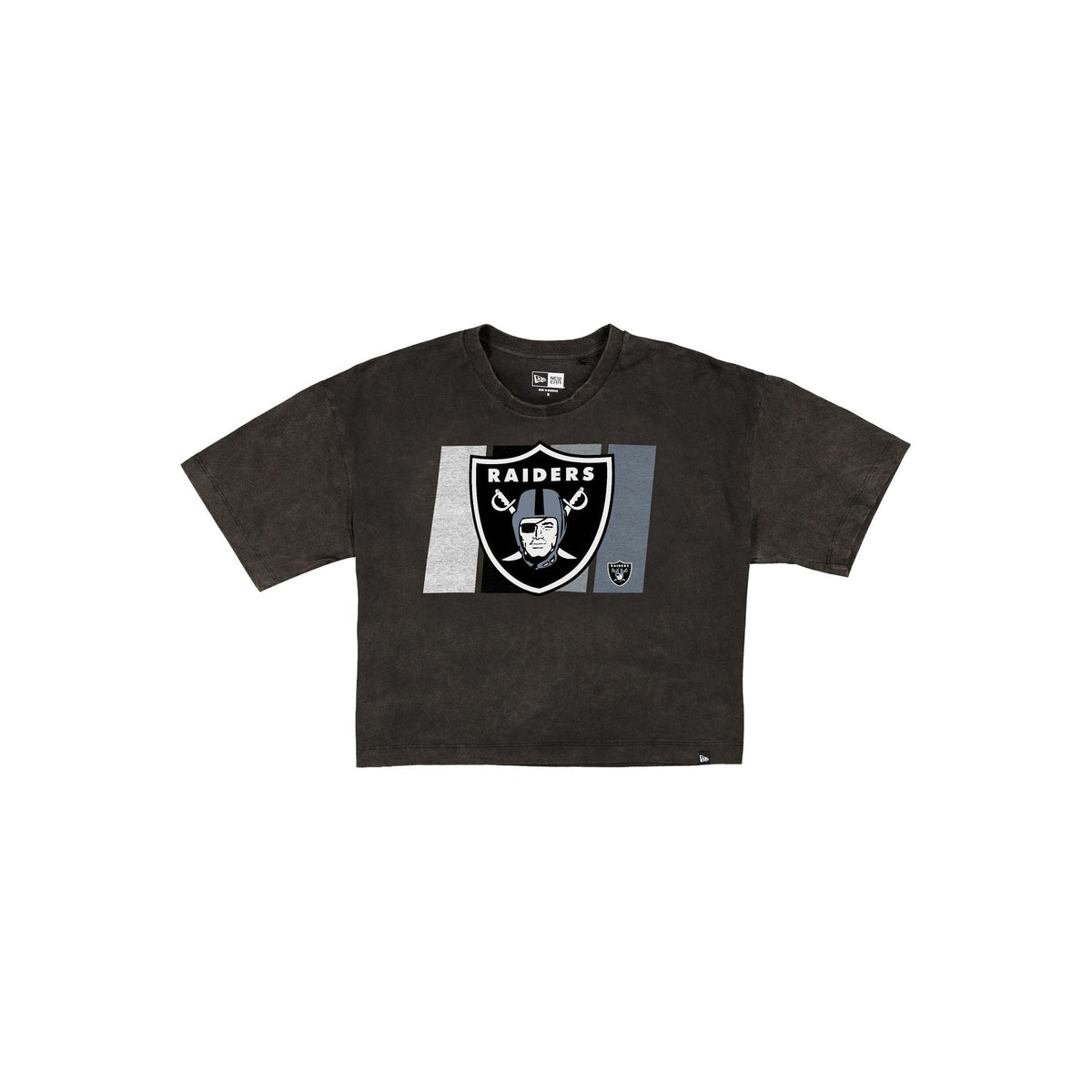 Las Vegas Raiders Sport Night Black Cropped Women's T-Shirt