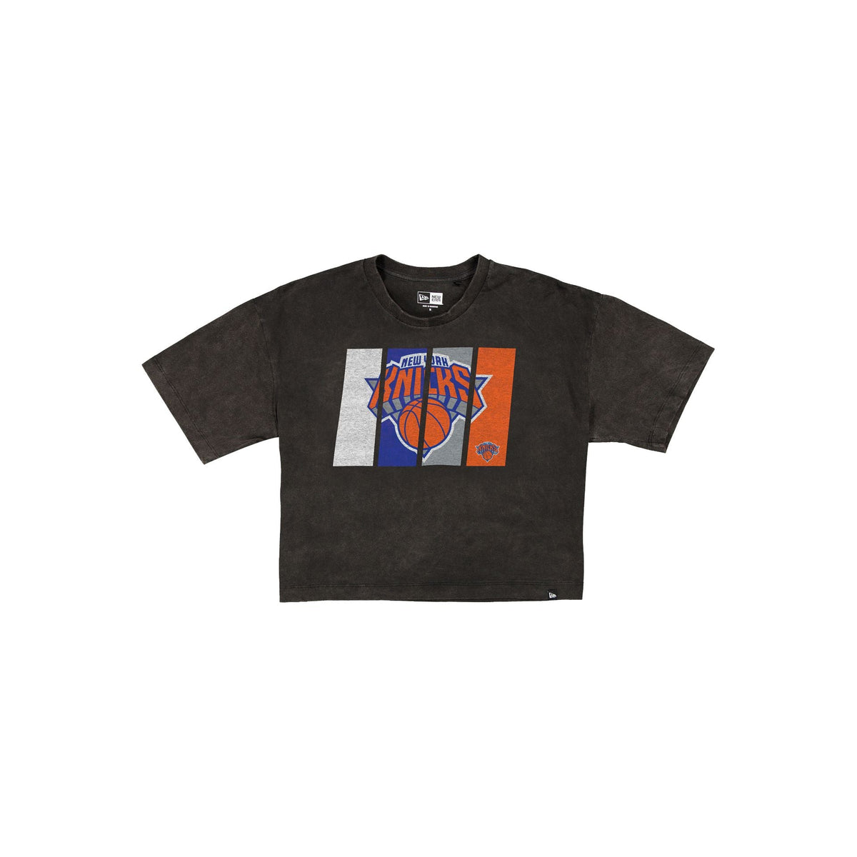 New York Knicks Sport Night Black Cropped Women's T-Shirt
