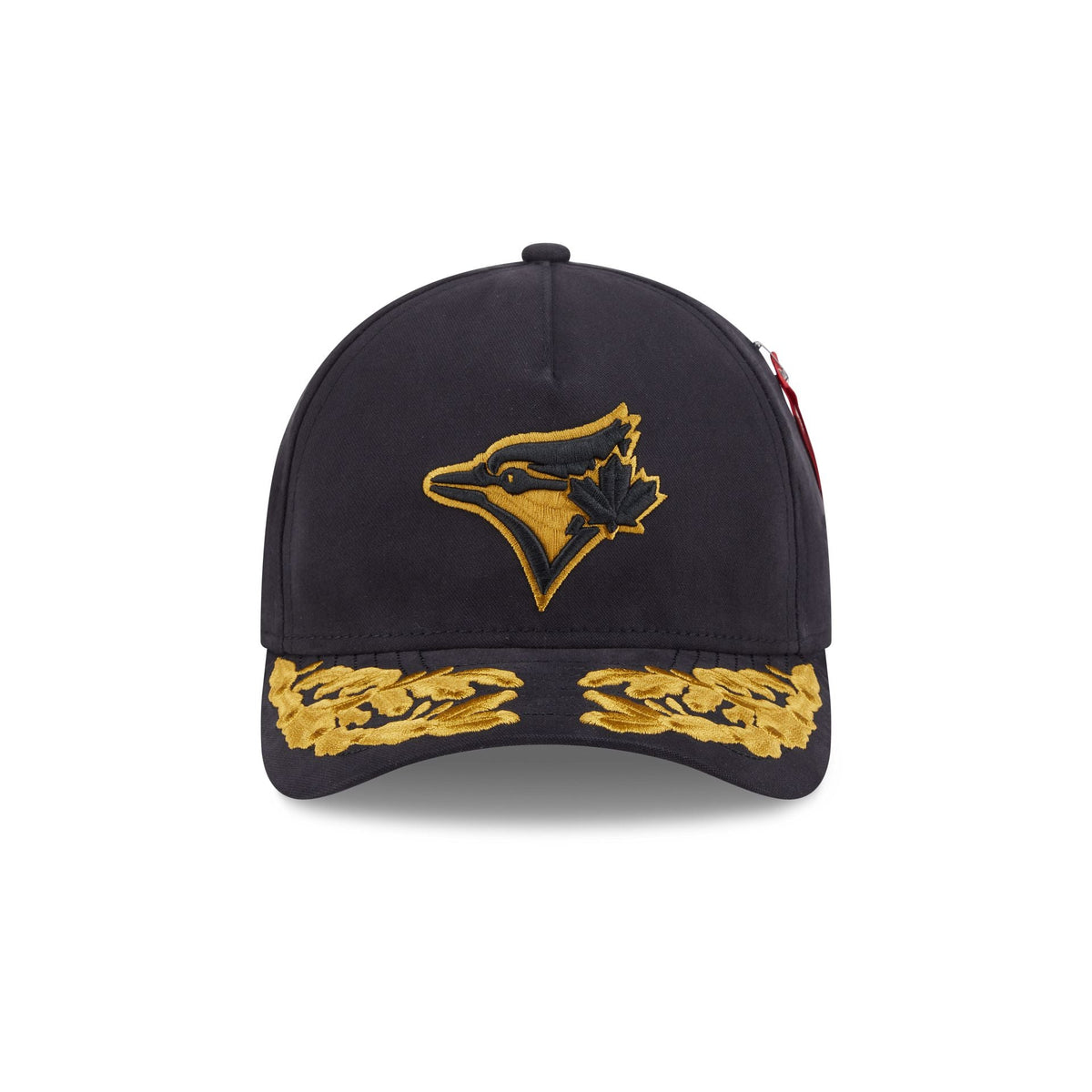 Alpha Industries x Toronto Blue Jays Black 9FORTY M-Crown A-Frame Snapback Hat