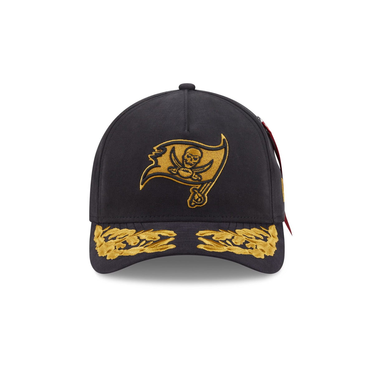 Alpha Industries x Tampa Bay Buccaneers Black 9FORTY M-Crown A-Frame Snapback Hat