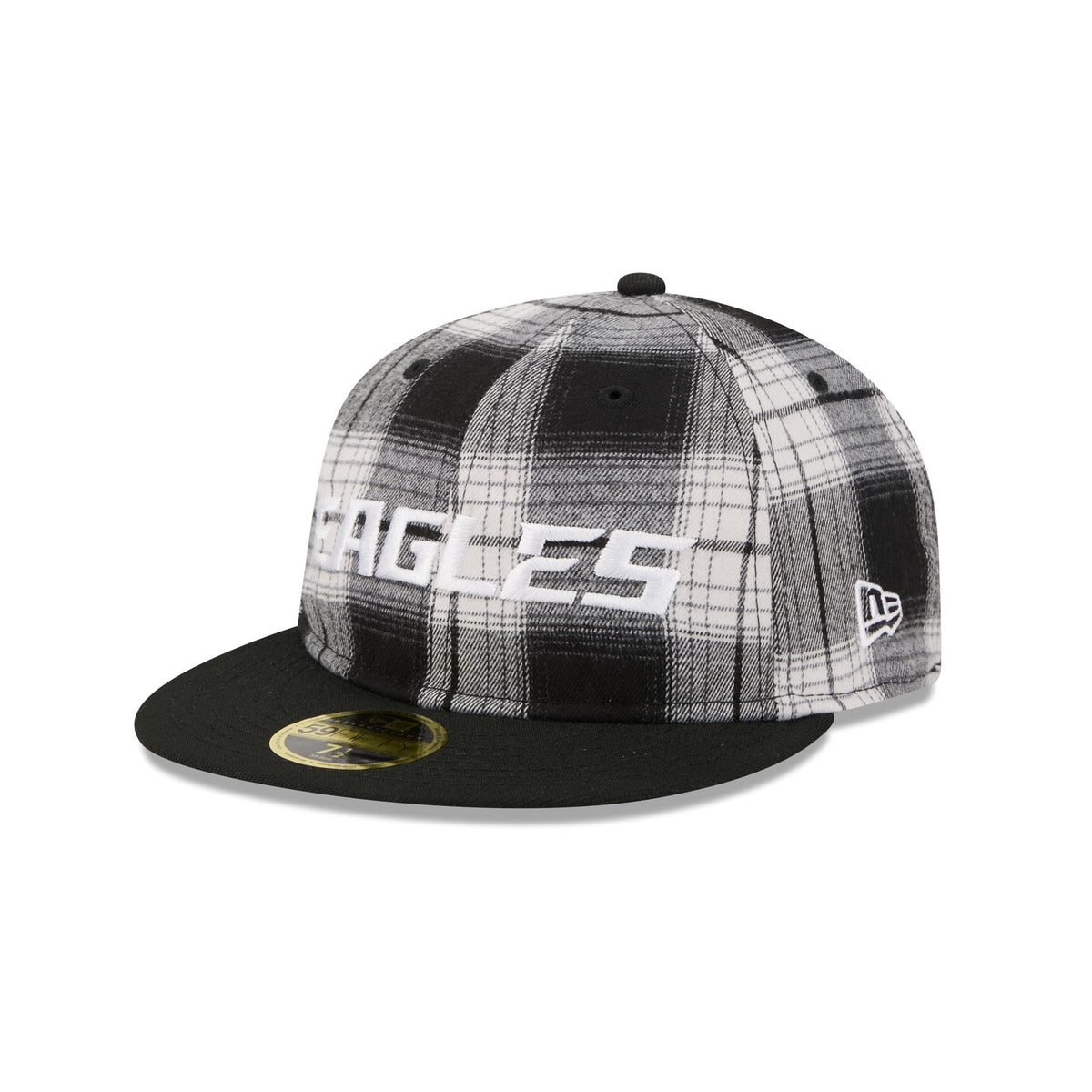 Philadelphia Eagles Grunge Plaid Retro Crown 59FIFTY Fitted Hat
