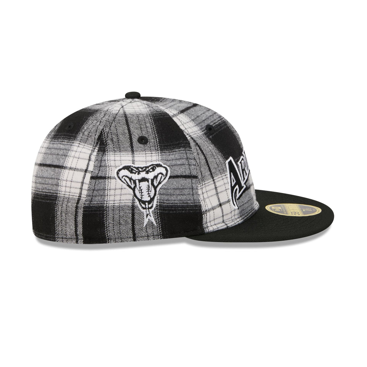 Arizona Diamondbacks Grunge Plaid Retro Crown 59FIFTY Fitted Hat