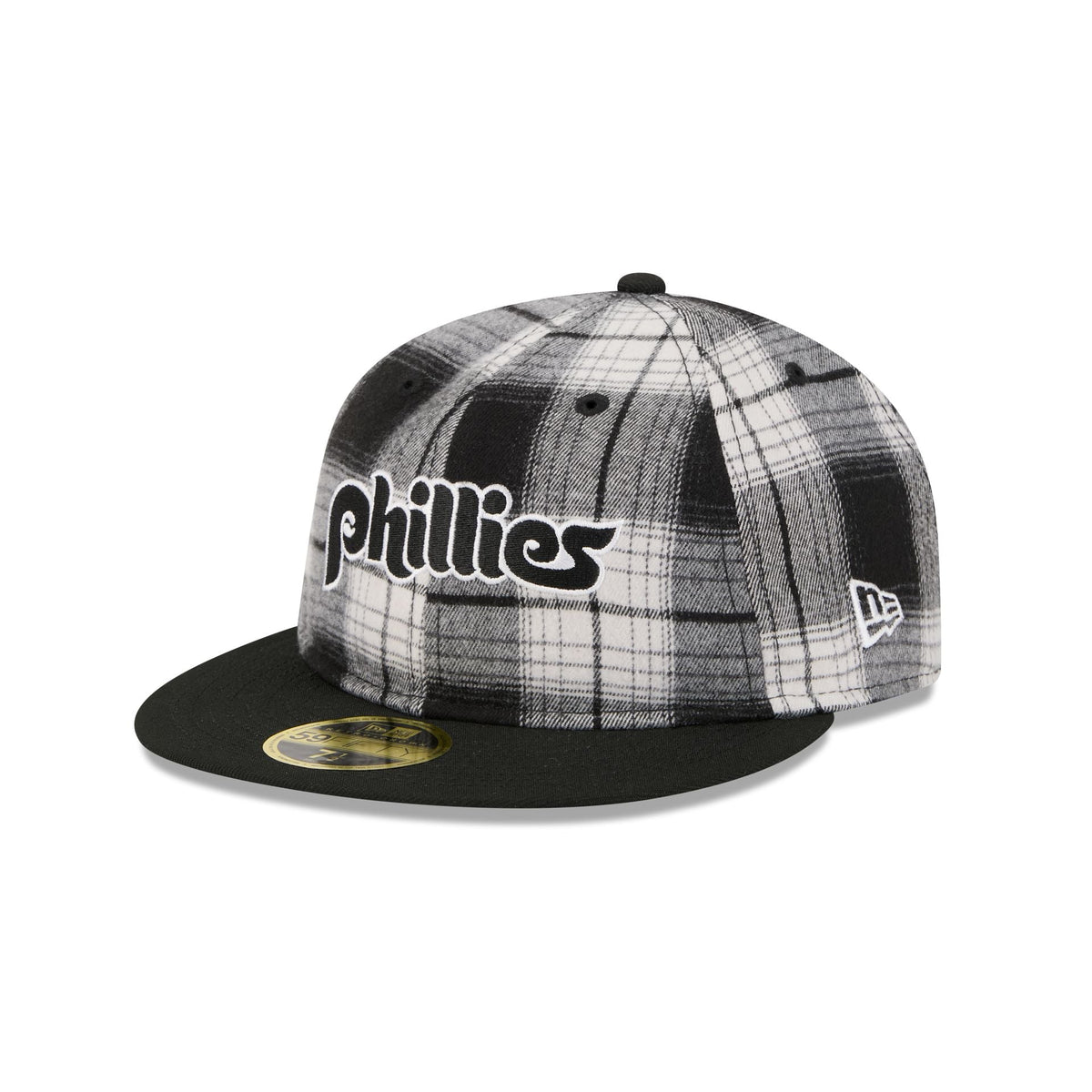 Philadelphia Phillies Grunge Plaid Retro Crown 59FIFTY Fitted Hat