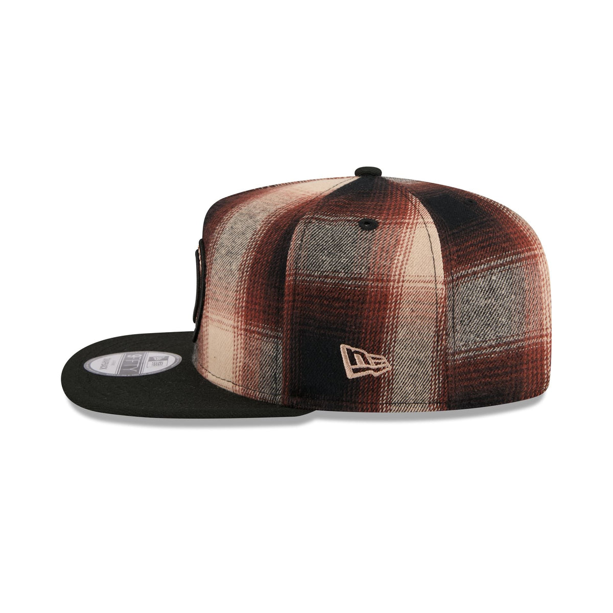 Baltimore Orioles Grunge Plaid 9FIFTY A-Frame Adjustable Hat