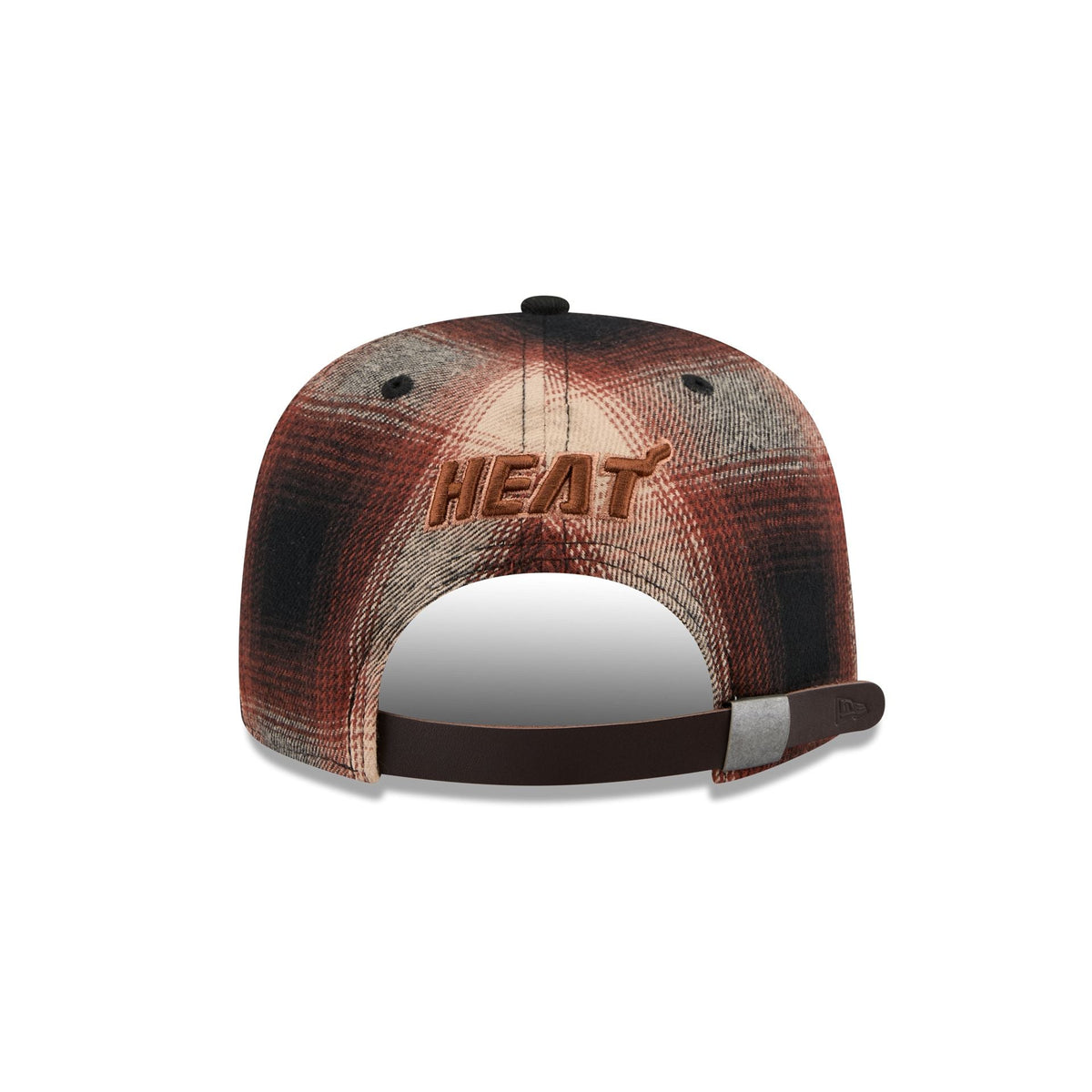 Miami Heat Grunge Plaid 9FIFTY A-Frame Adjustable Hat