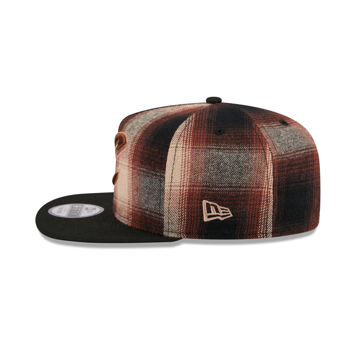 Cleveland Cavaliers Grunge Plaid 9FIFTY A-Frame Adjustable Hat