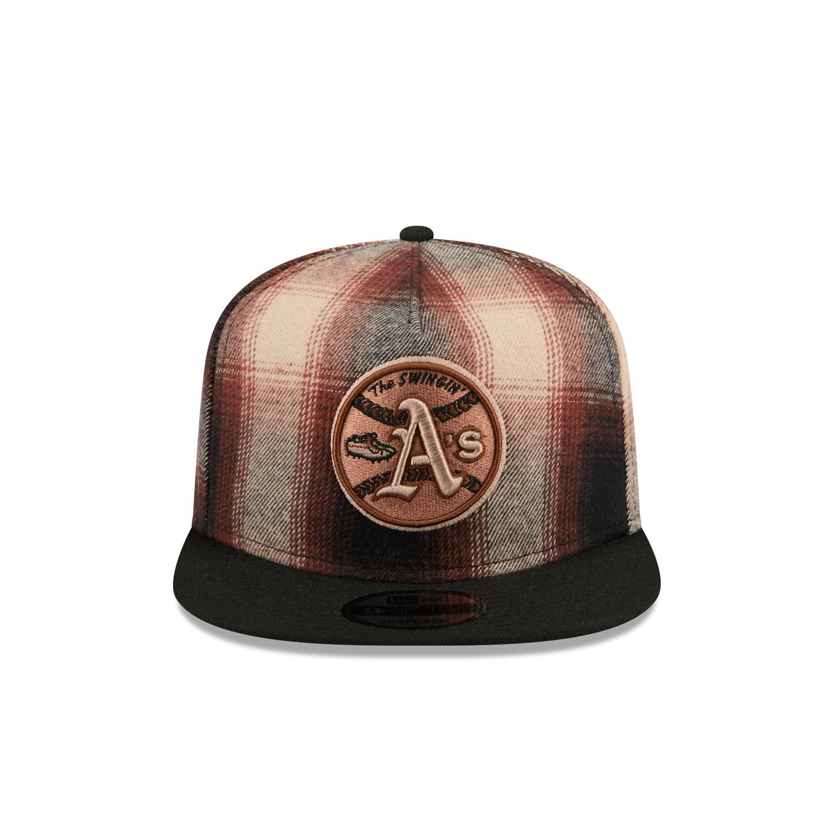 Athletics Grunge Plaid 9FIFTY A-Frame Adjustable Hat