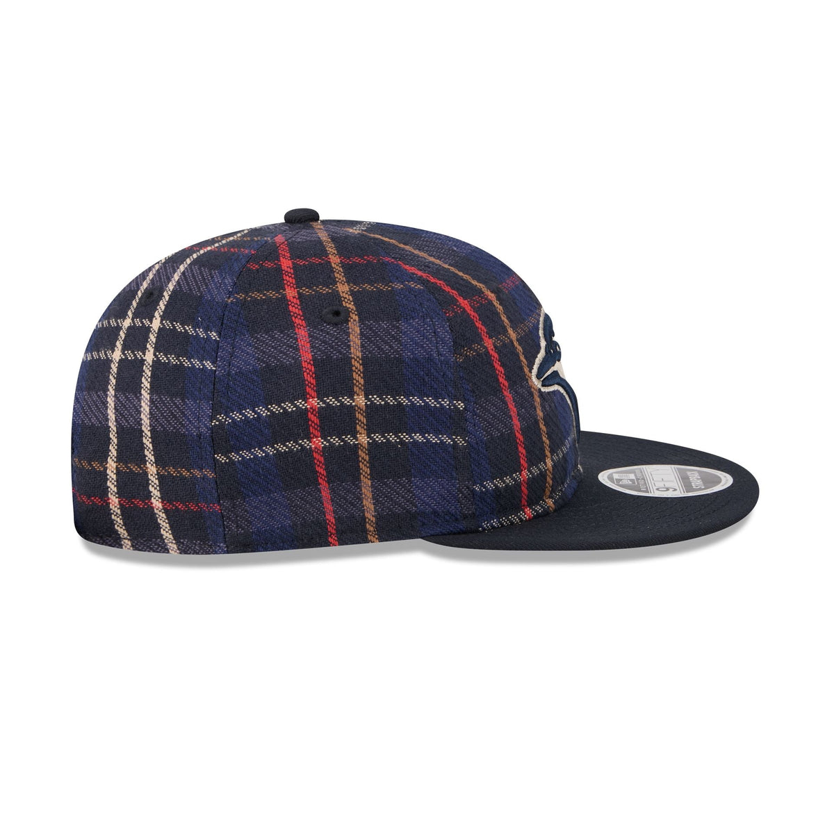 Toronto Blue Jays Grunge Plaid Retro Crown 9FIFTY Adjustable Hat
