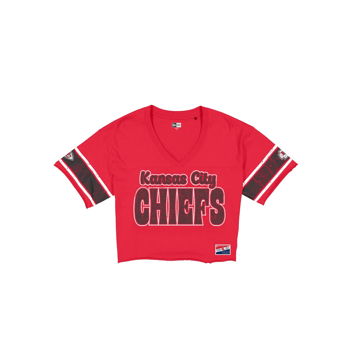 Kansas City Chiefs Throwback Women's Cropped T-Shirt