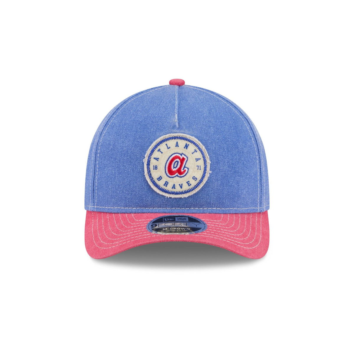 Atlanta Braves Felt 9FORTY M-Crown A-Frame Snapback Hat