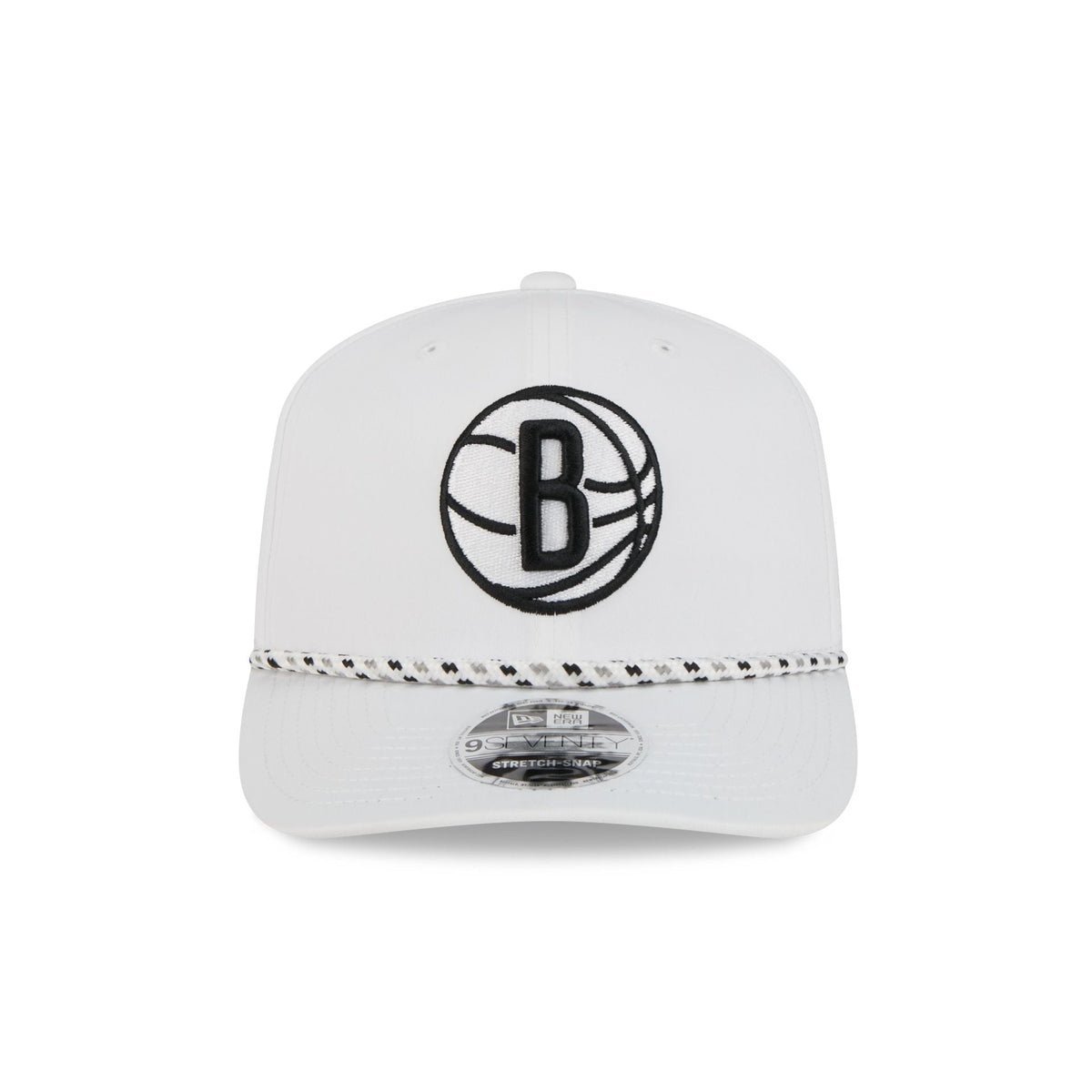 Brooklyn Nets Optic White Performance Rope 9SEVENTY Stretch-Snap Hat