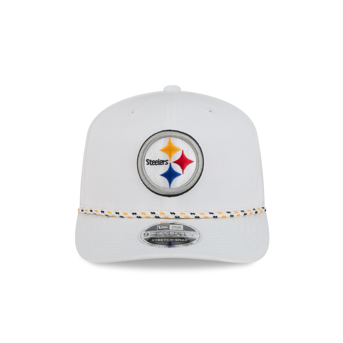 Pittsburgh Steelers Optic White Performance Rope 9SEVENTY Stretch-Snap Hat