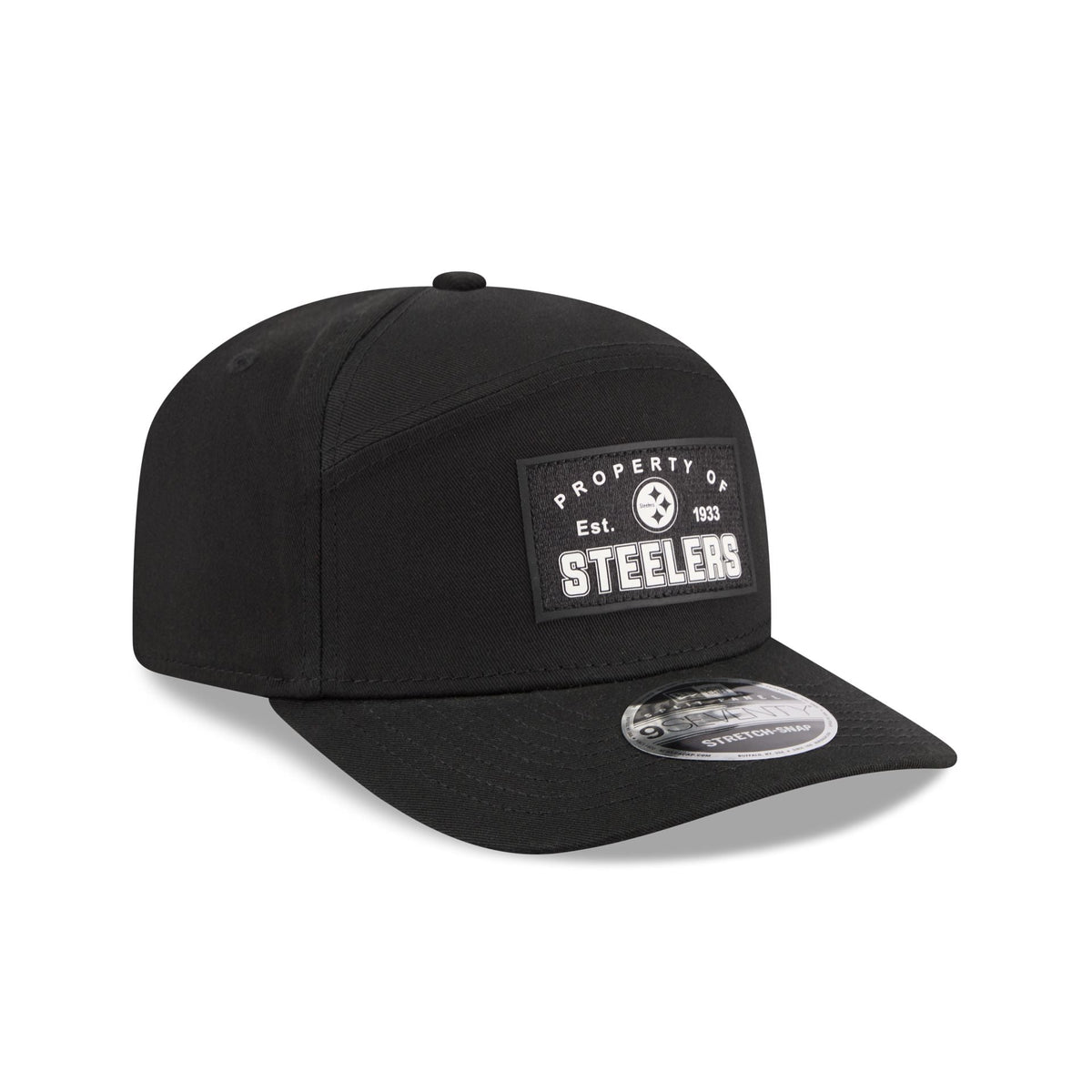 Pittsburgh Steelers Property of Patch Split Panel 9SEVENTY Stretch-Snap Hat