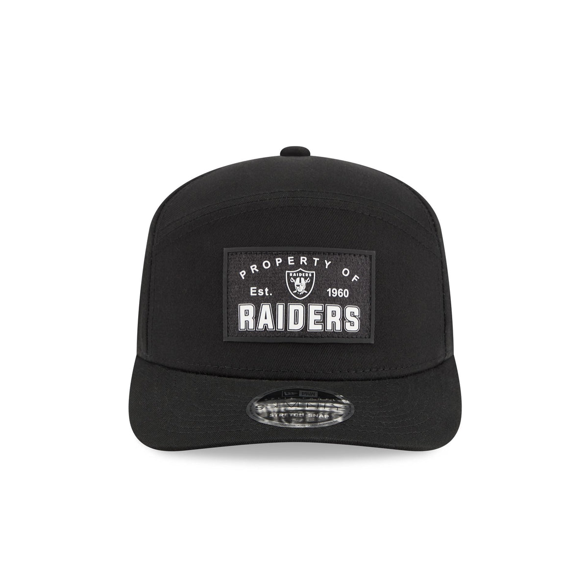 Las Vegas Raiders Property of Patch Split Panel 9SEVENTY Stretch-Snap Hat