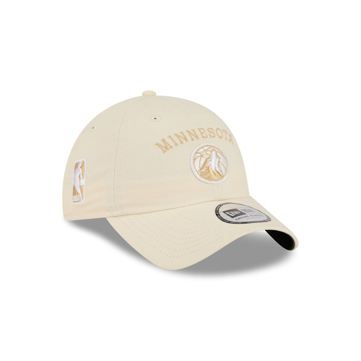 Minnesota Timberwolves Team Logo Cream Casual Classic Adjustable Hat