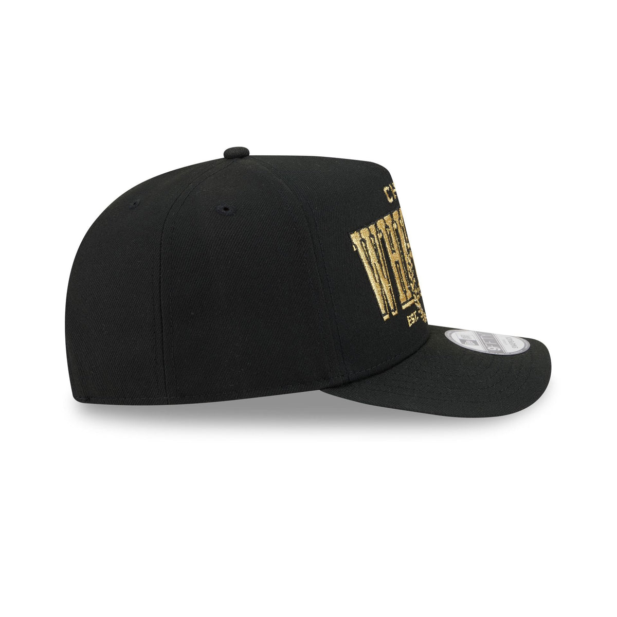 Chicago White Sox Gold Laurel Black 9FIFTY A-Frame Snapback Hat