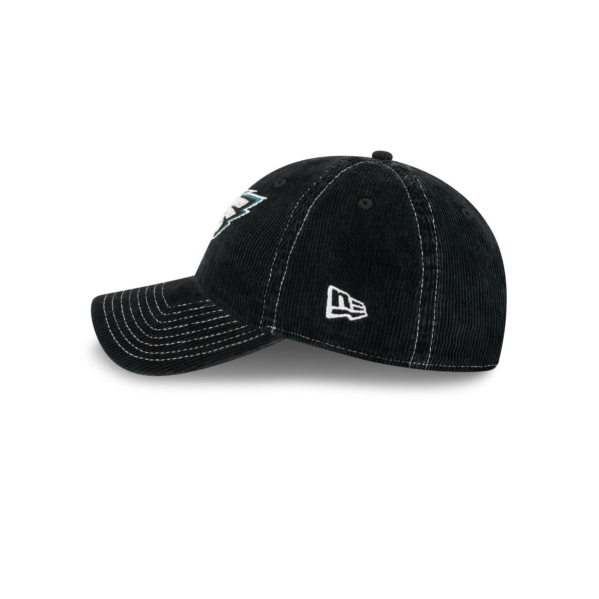 Philadelphia Eagles Washed Black Corduroy Casual Classic Adjustable Hat