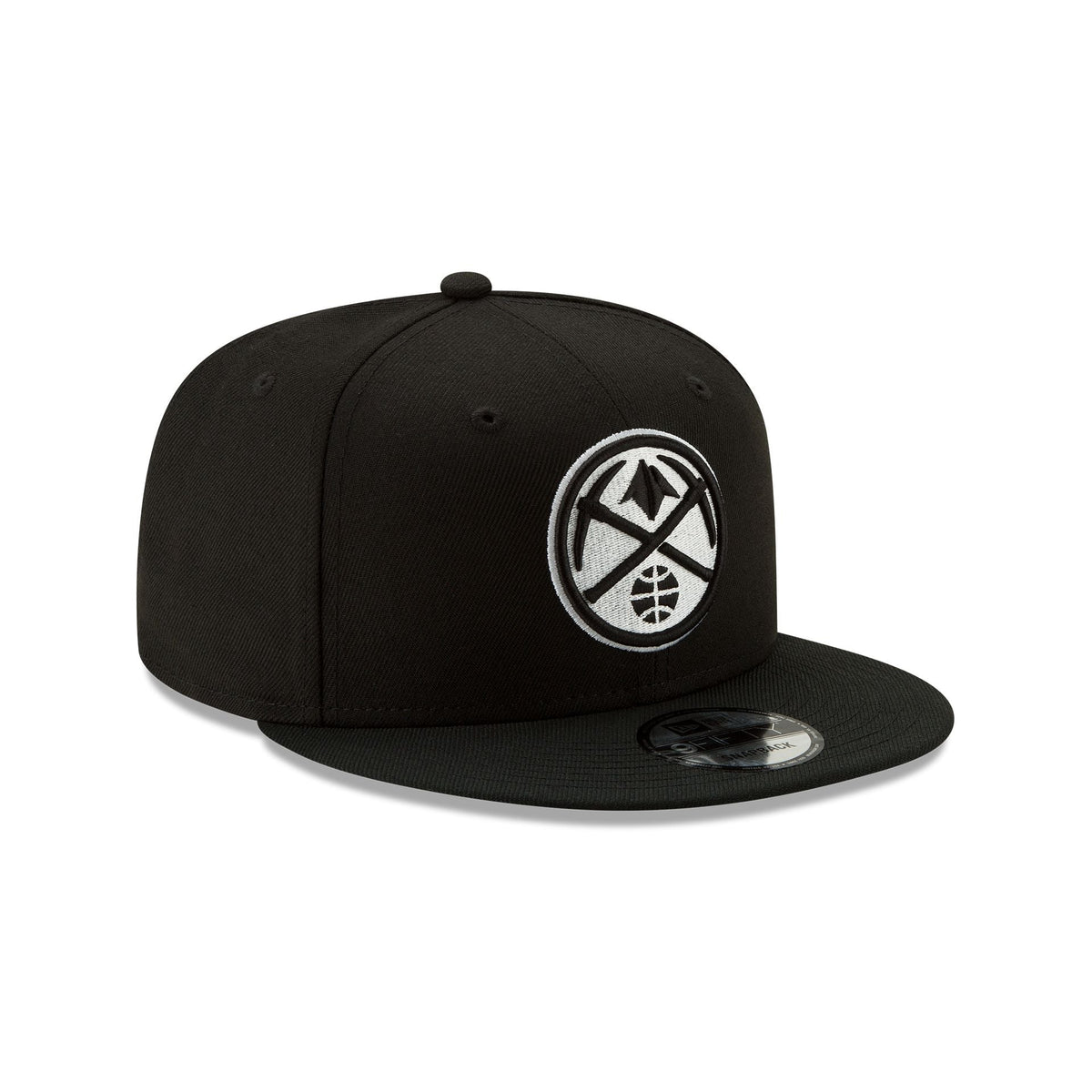 Denver Nuggets Basic Black & White 9FIFTY Snapback Hat