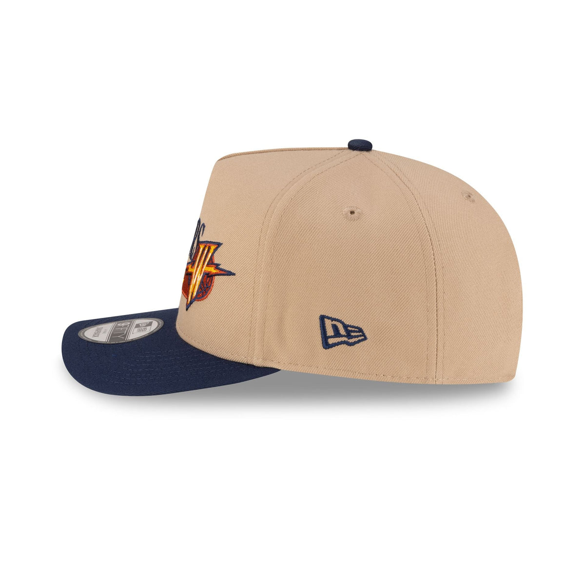 Golden State Warriors 1997-2010 Hardwood Classics Liner Camel 9FIFTY A-Frame Snapback Hat