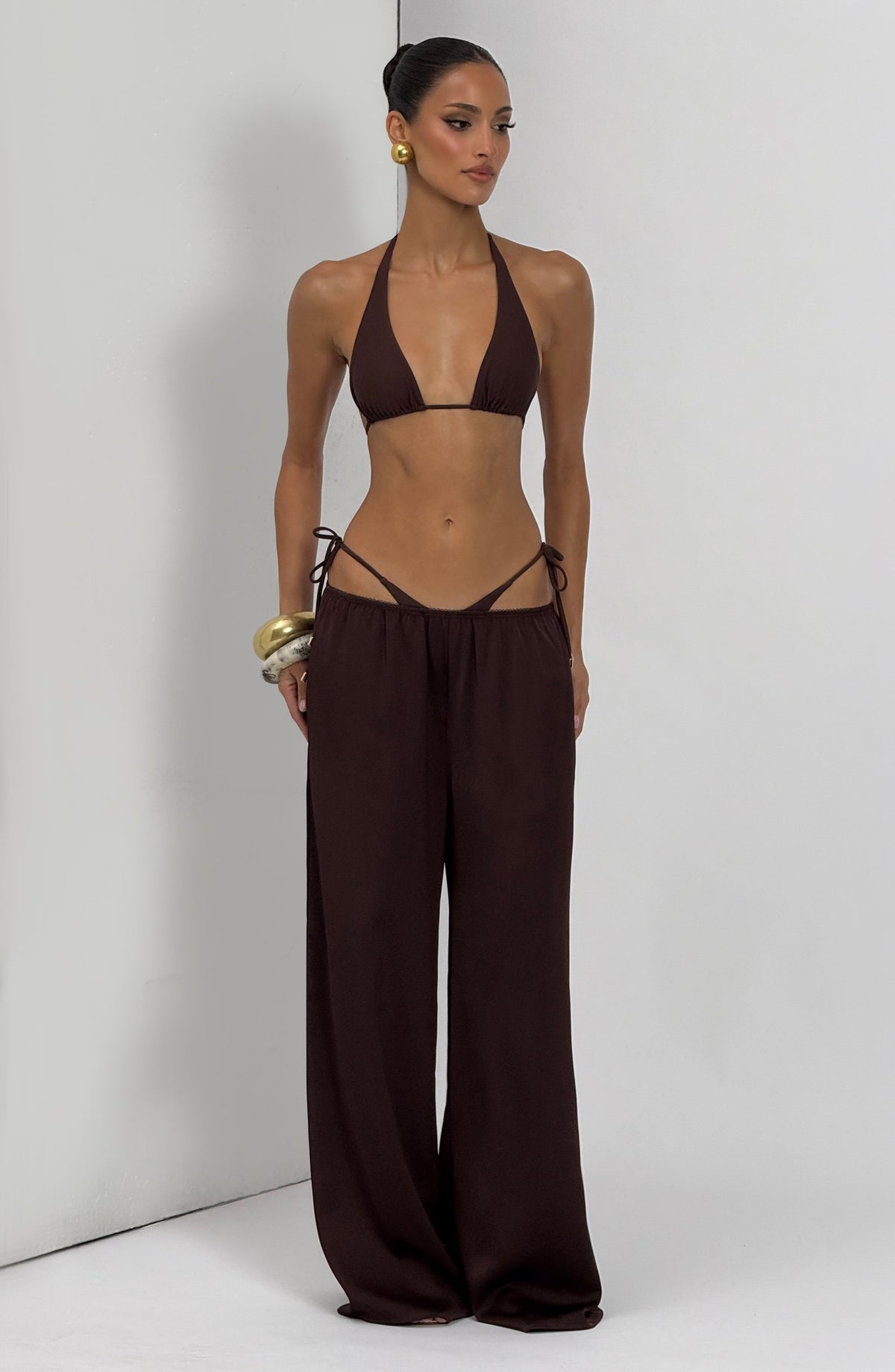 Soleil Pants - Plum Brown