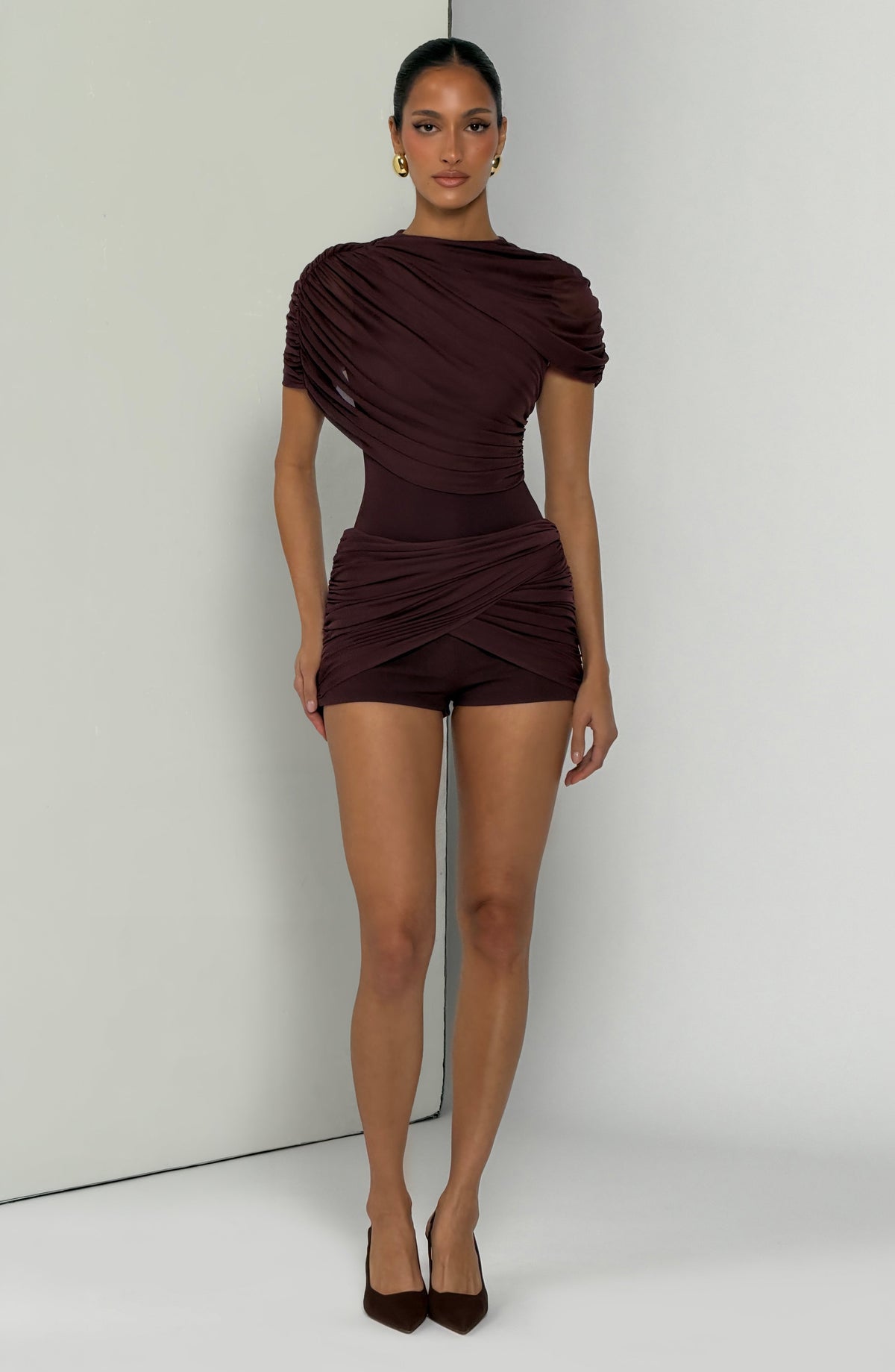 Fawna Shorts - Plum Brown