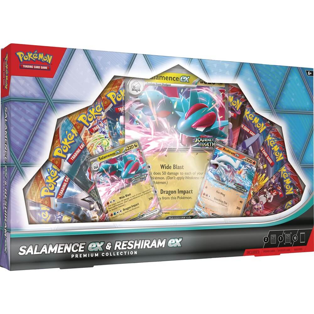 🔥2026 Christmas Gift🎄: Salamence ex & Reshiram ex Premium Collection