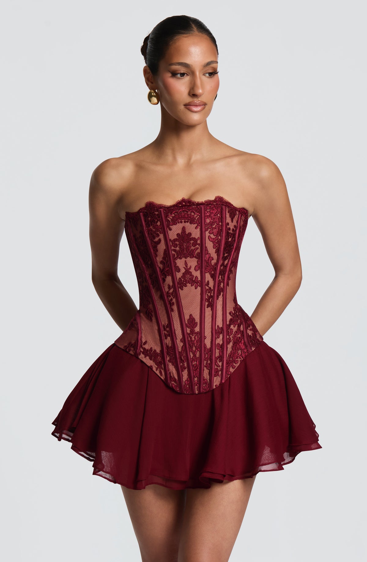 Reagan Skort - Burgundy