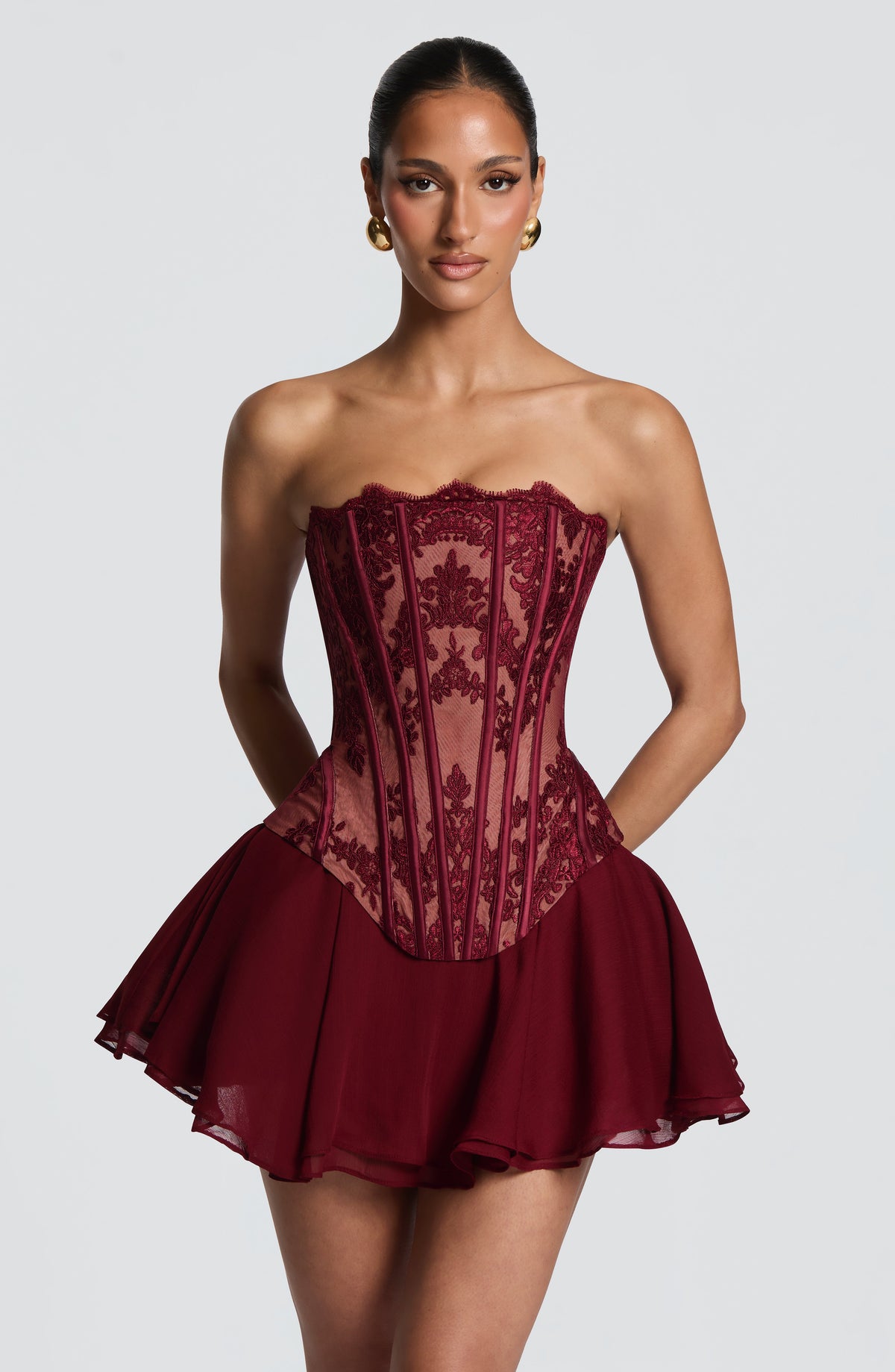 Reagan Skort - Burgundy