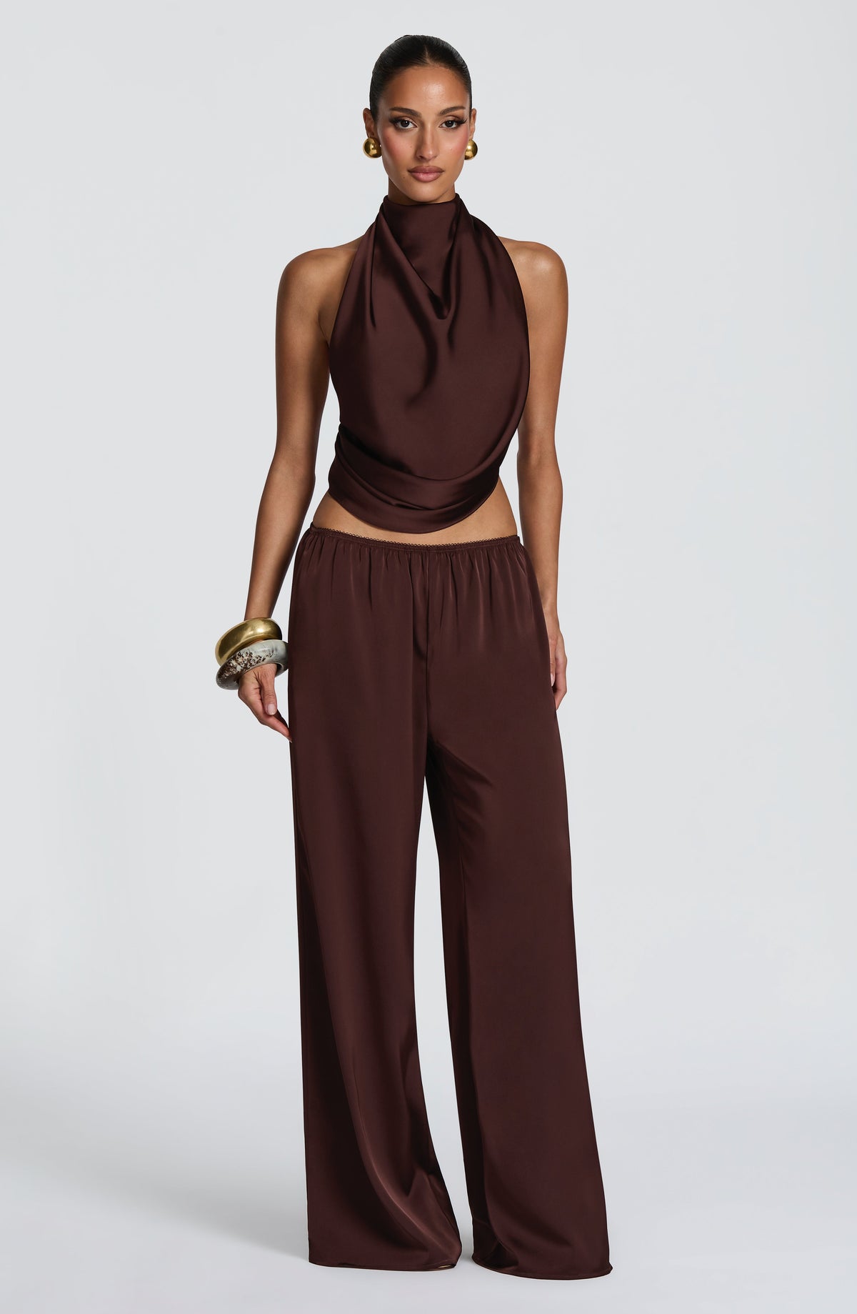 Soleil Pants - Plum Brown