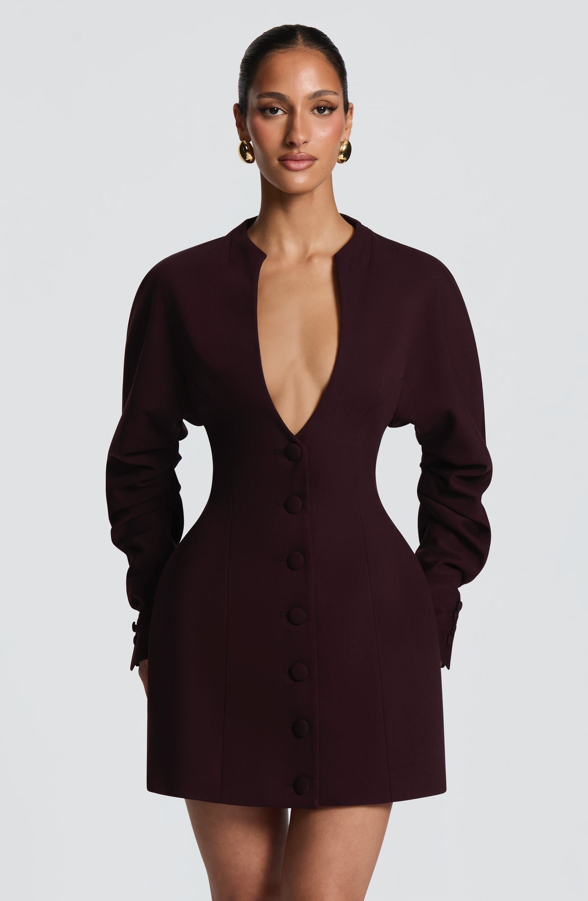 Cody Mini Dress - Plum