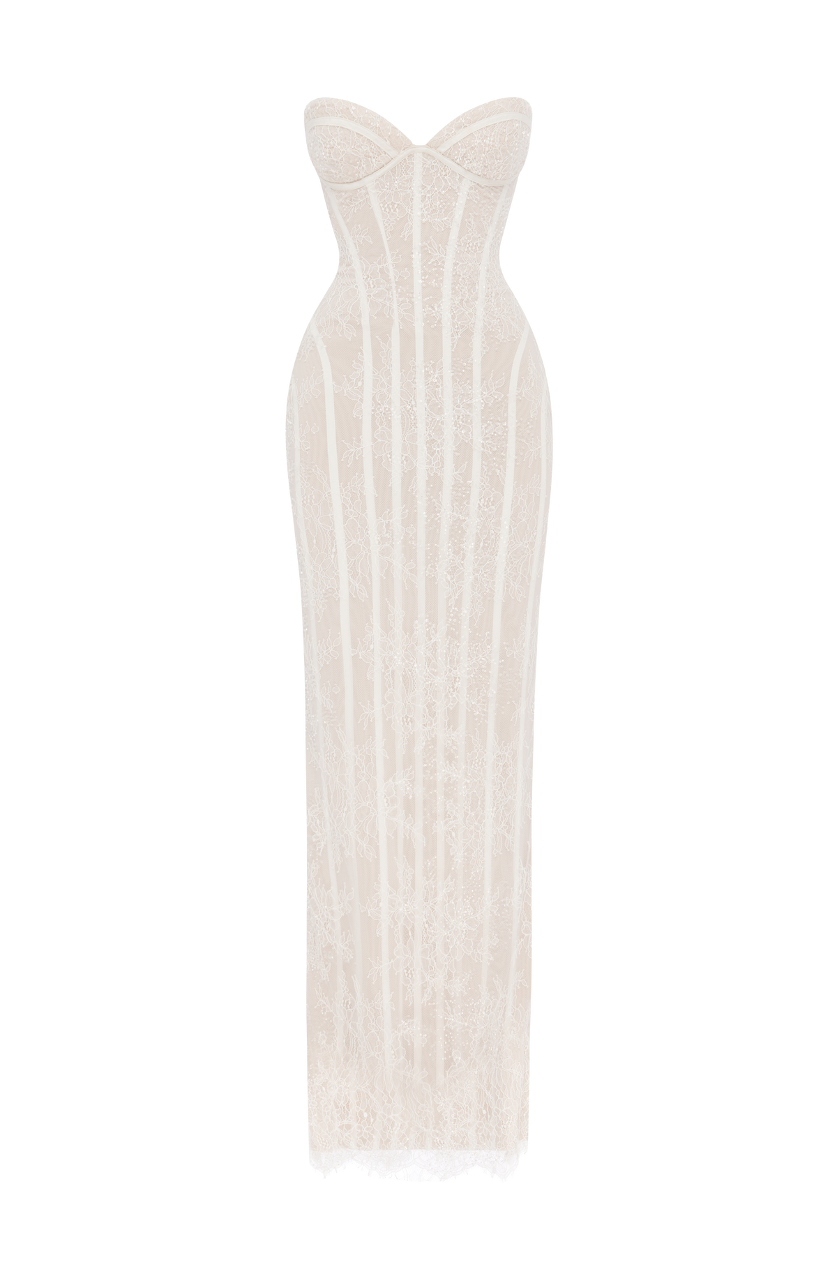 Sian Maxi Dress - Ivory Embellishment