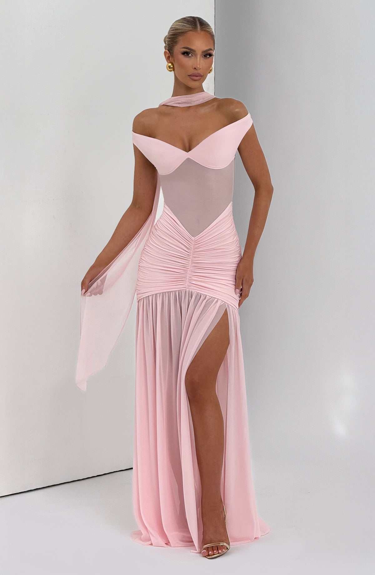 Alaia Maxi Dress - Blush
