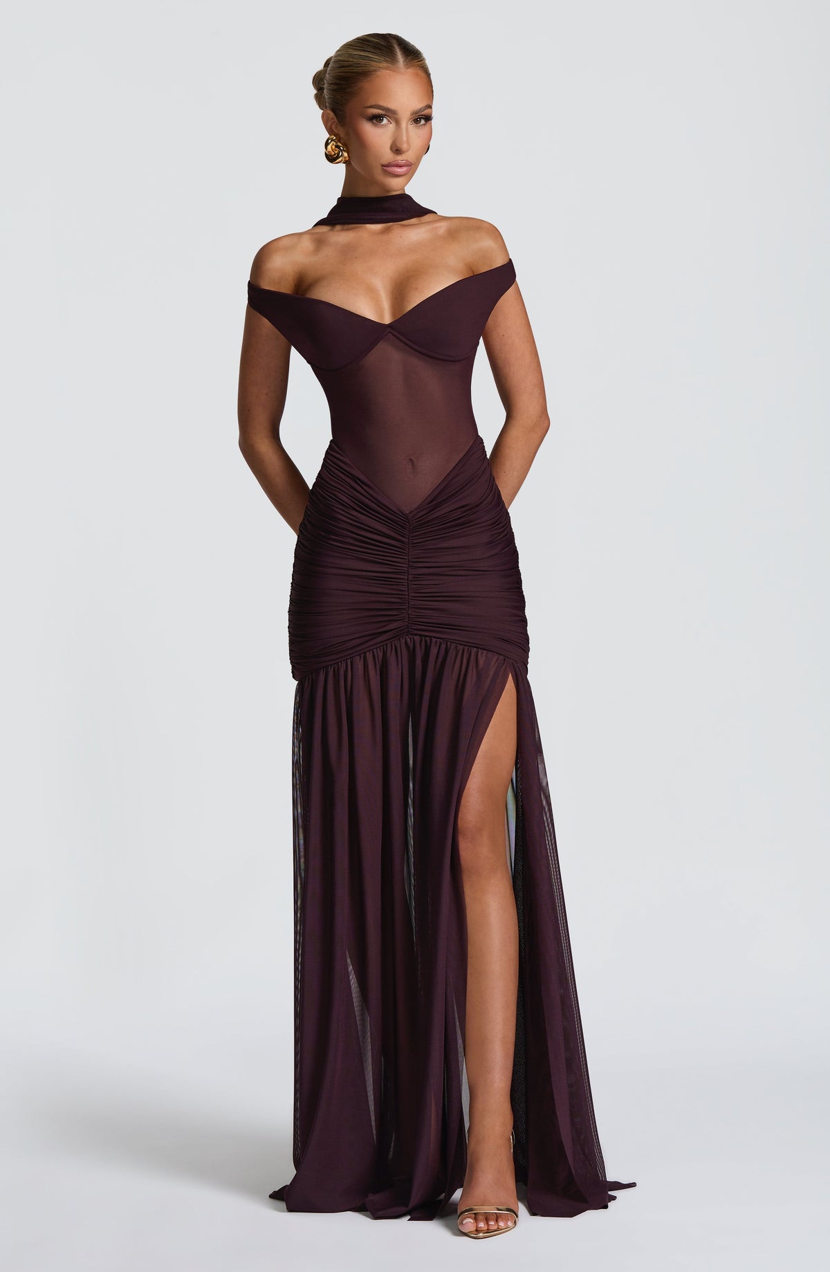 Alaia Maxi Dress - Plum