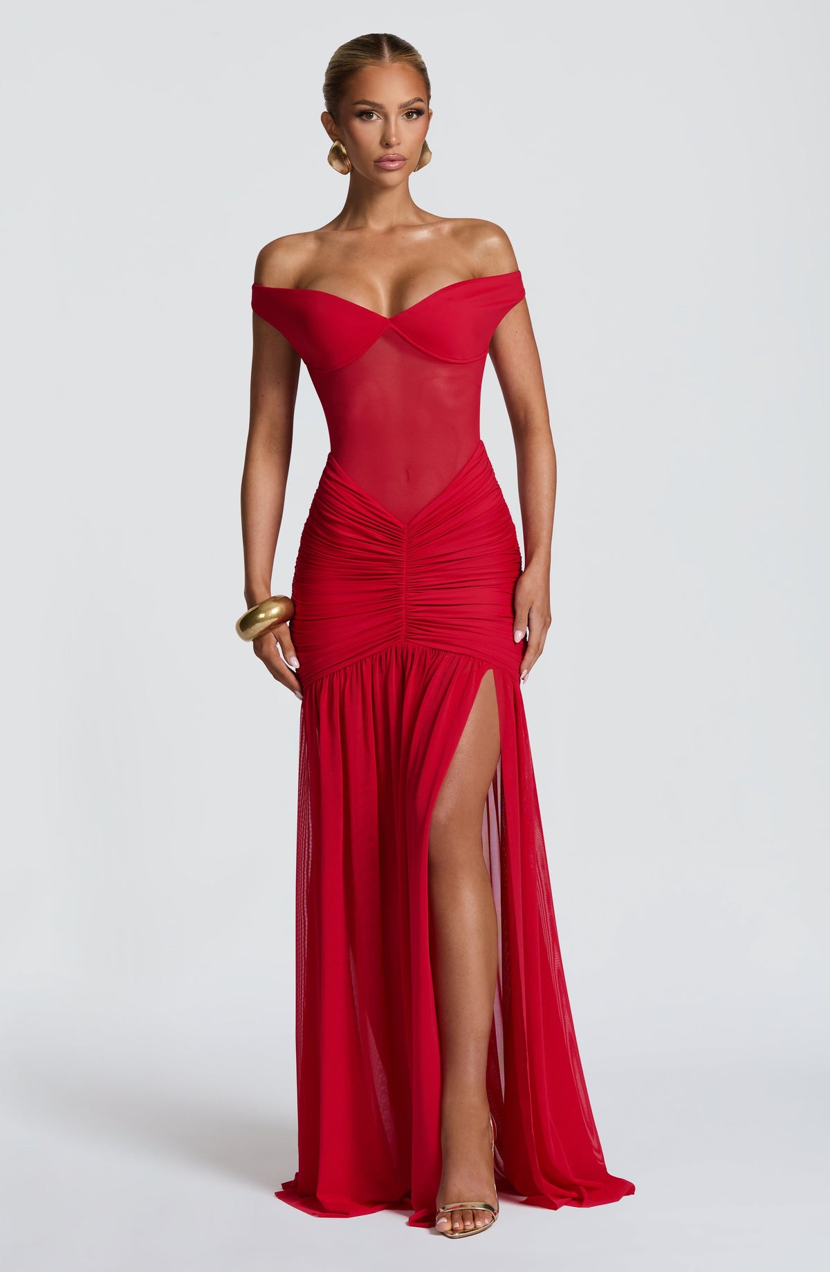 Alaia Maxi Dress - Red