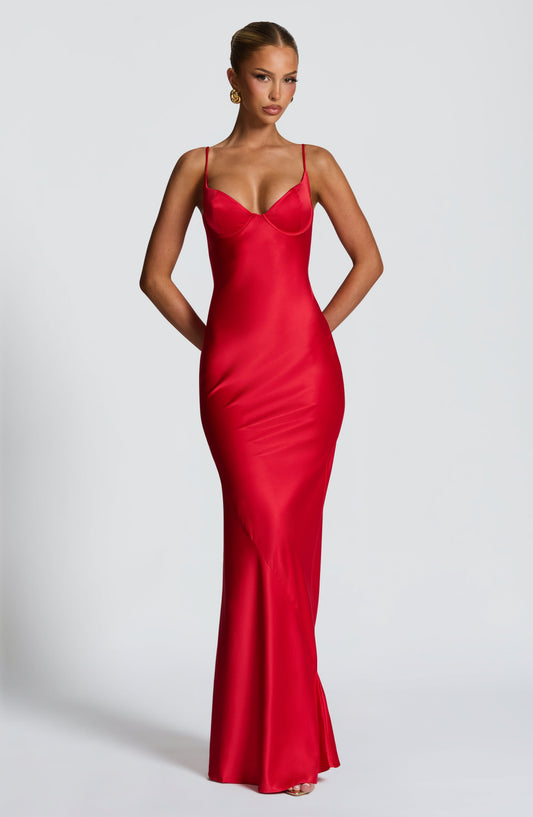 Athena Maxi Dress - Red