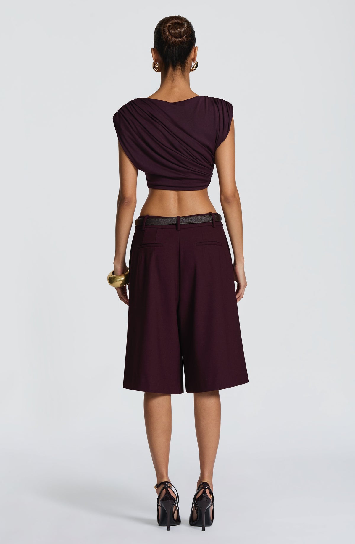 Ausra Bermuda Shorts - Plum