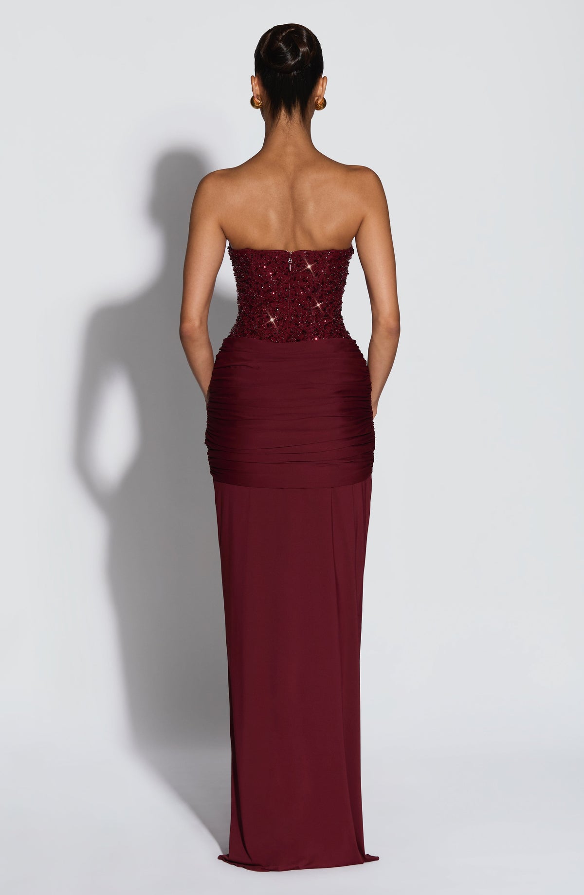 Carina Maxi Dress - Burgundy