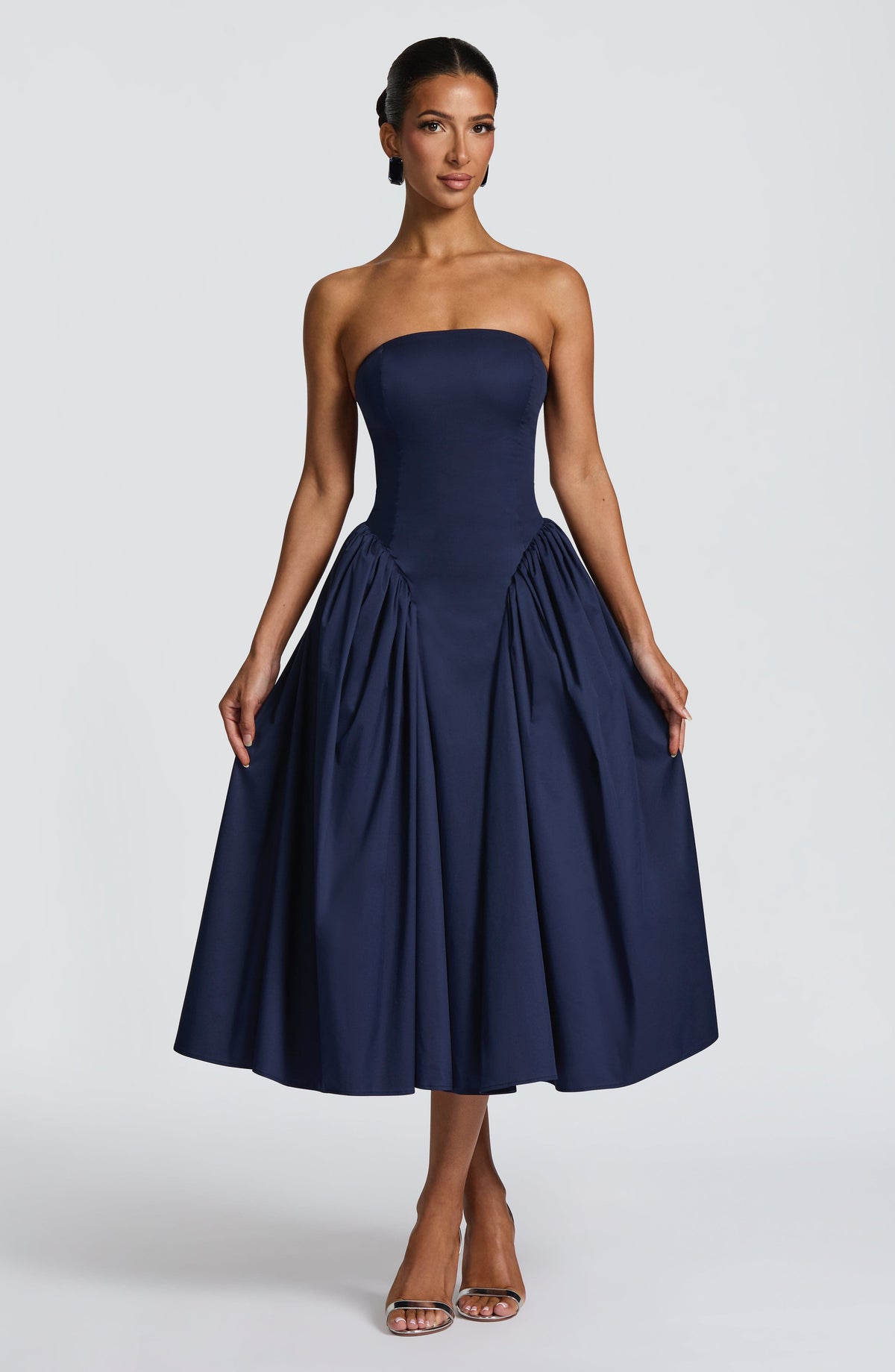Darla Midi Dress - Navy