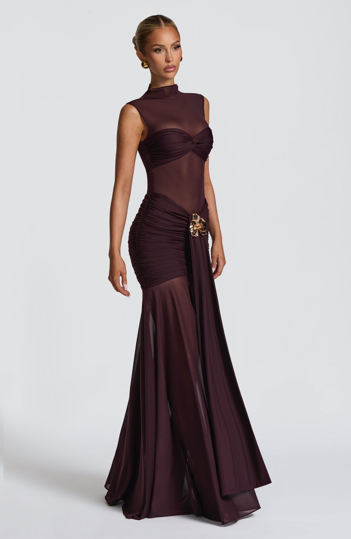 Fae Maxi Skirt - Plum