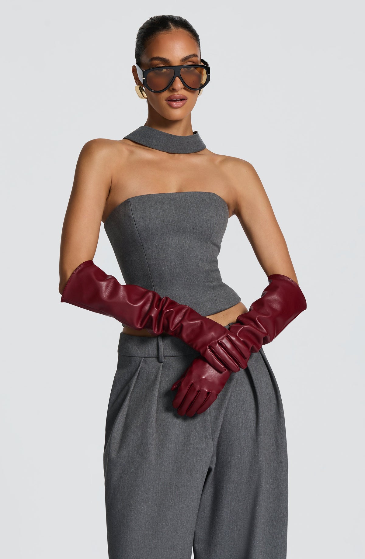 Frankie Gloves - Burgundy